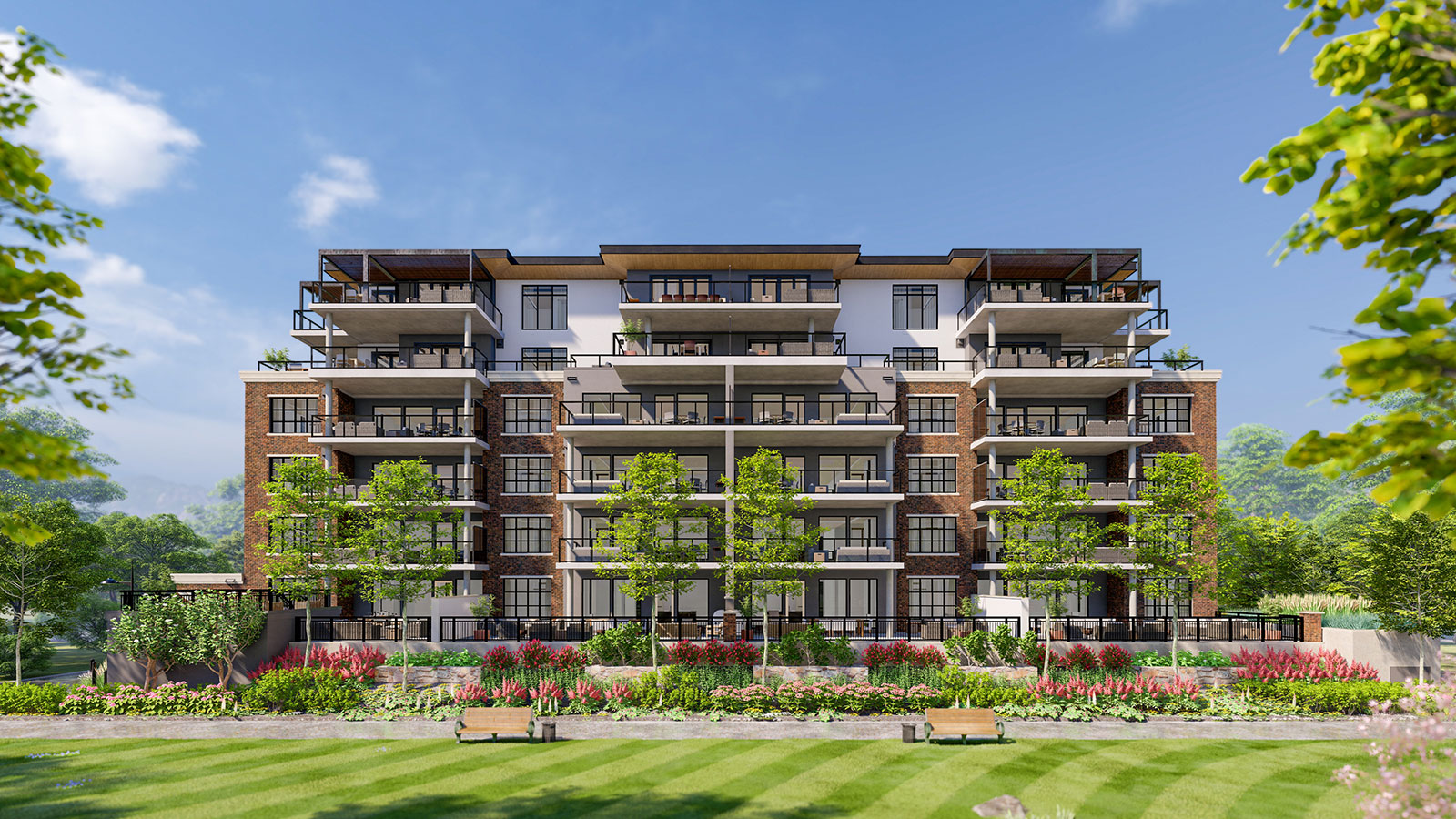 Nature surrounds you at 450 Parc. Exciting new luxury development in Kelowna